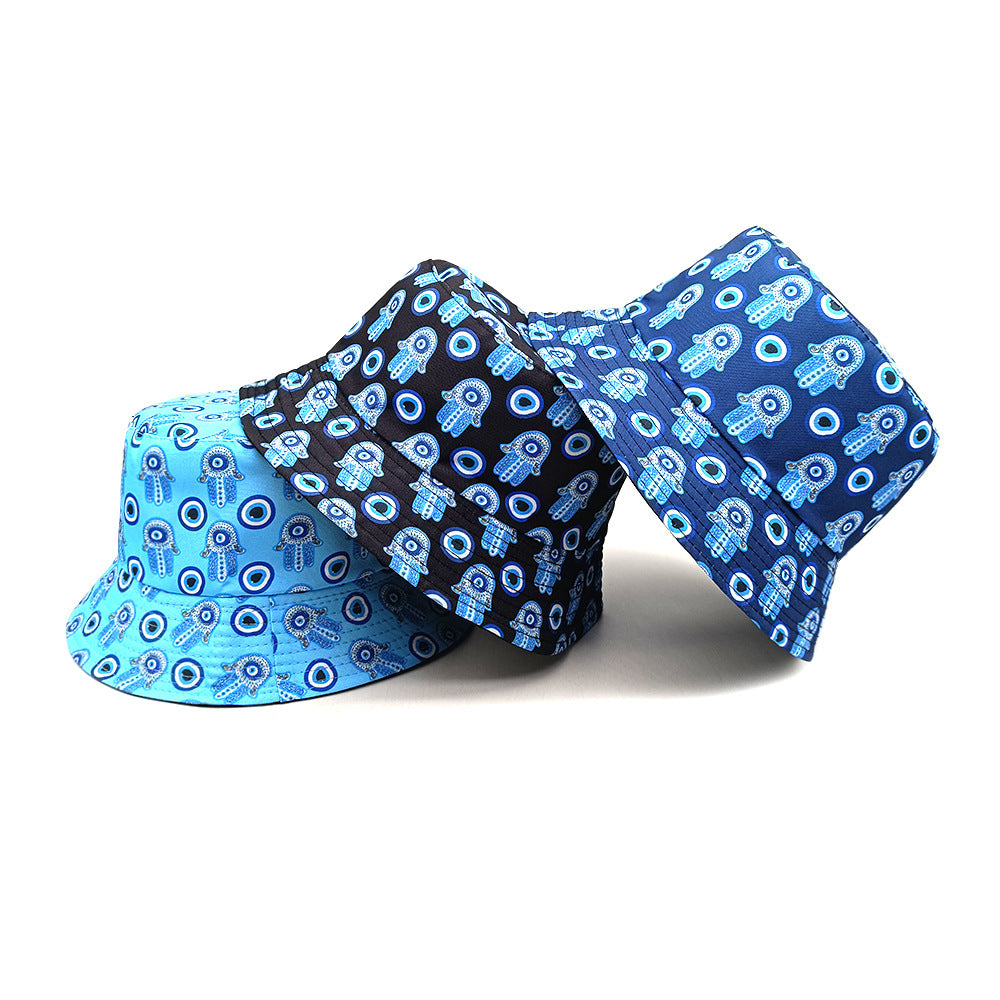 Wholesale Devil Eyes Padima Palm Bucket Hat ACC-HT-ShunM003