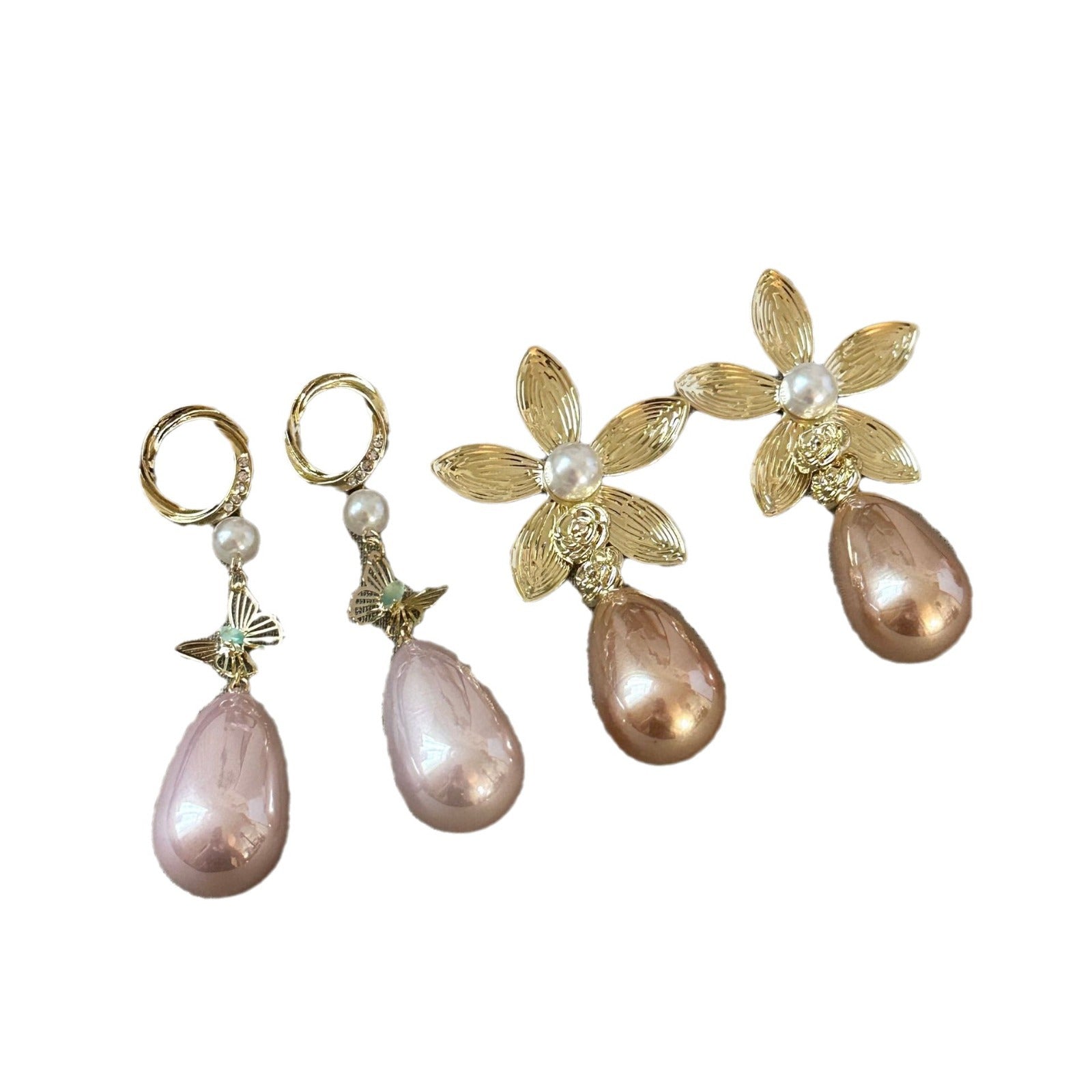 Wholesale Light Luxury Vintage Flower Earrings