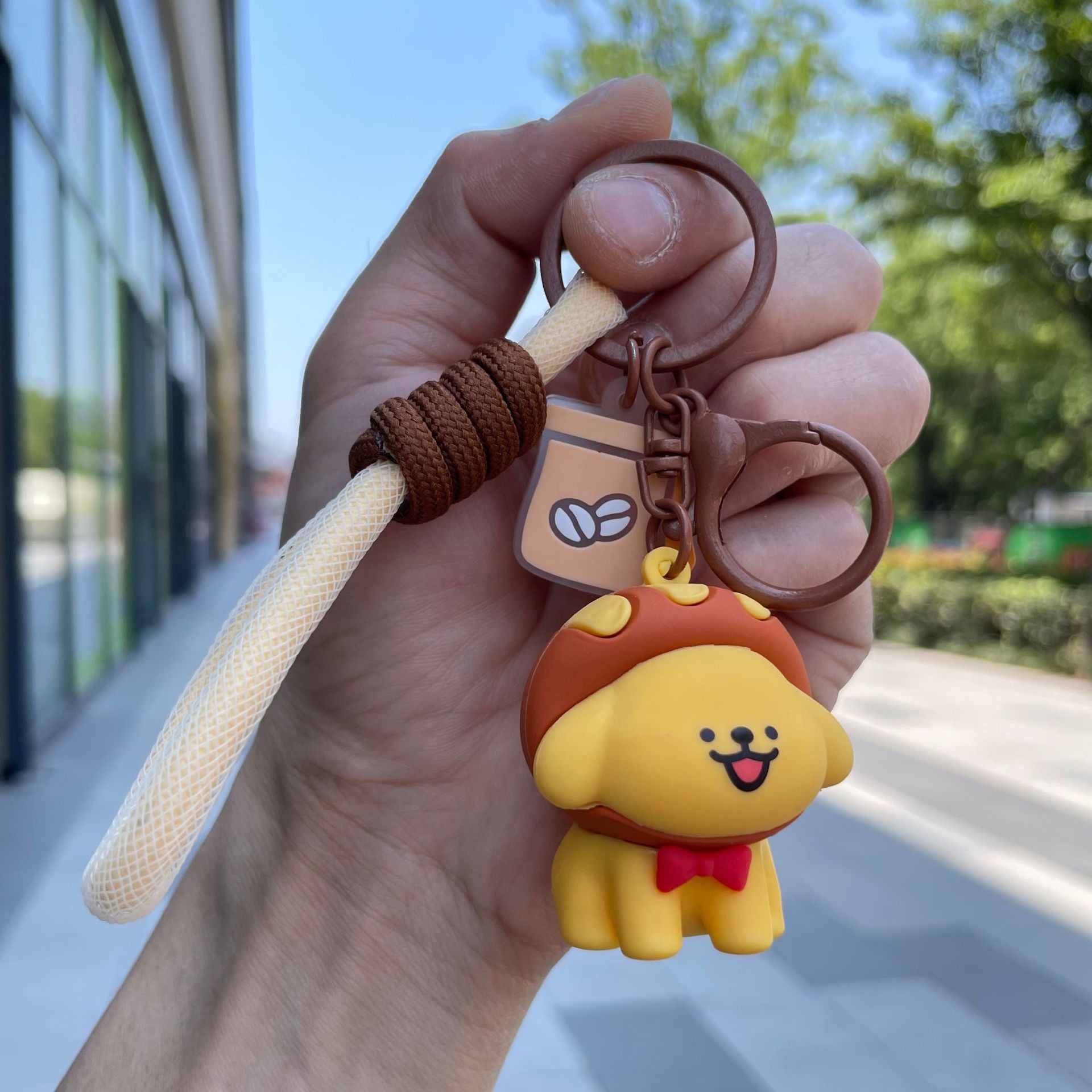 Wholesale Cartoon Cute Puppy Silicone Keychains ACC-KC-Yaop001