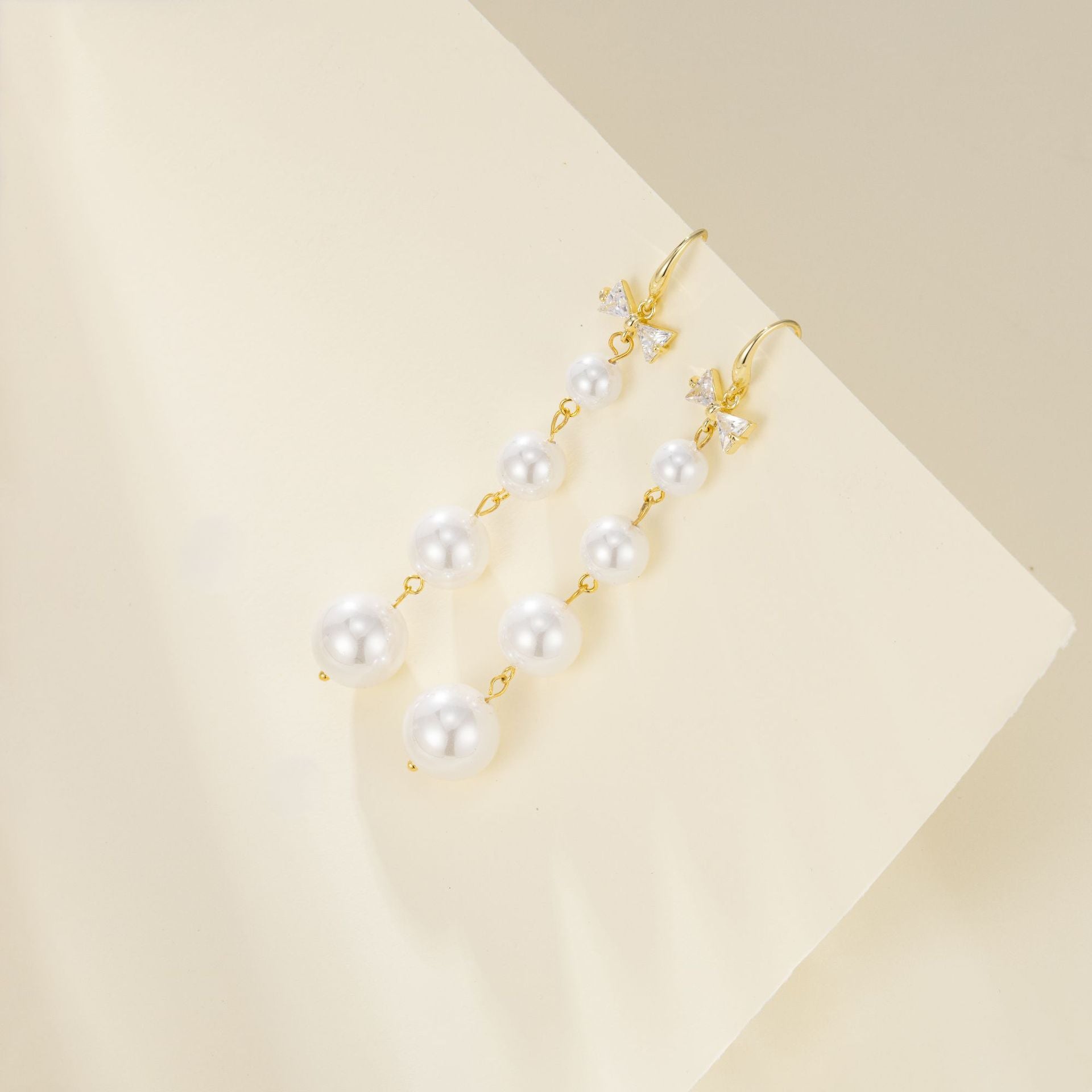 Wholesale  Long Tassel Earrings Pearl Earrings