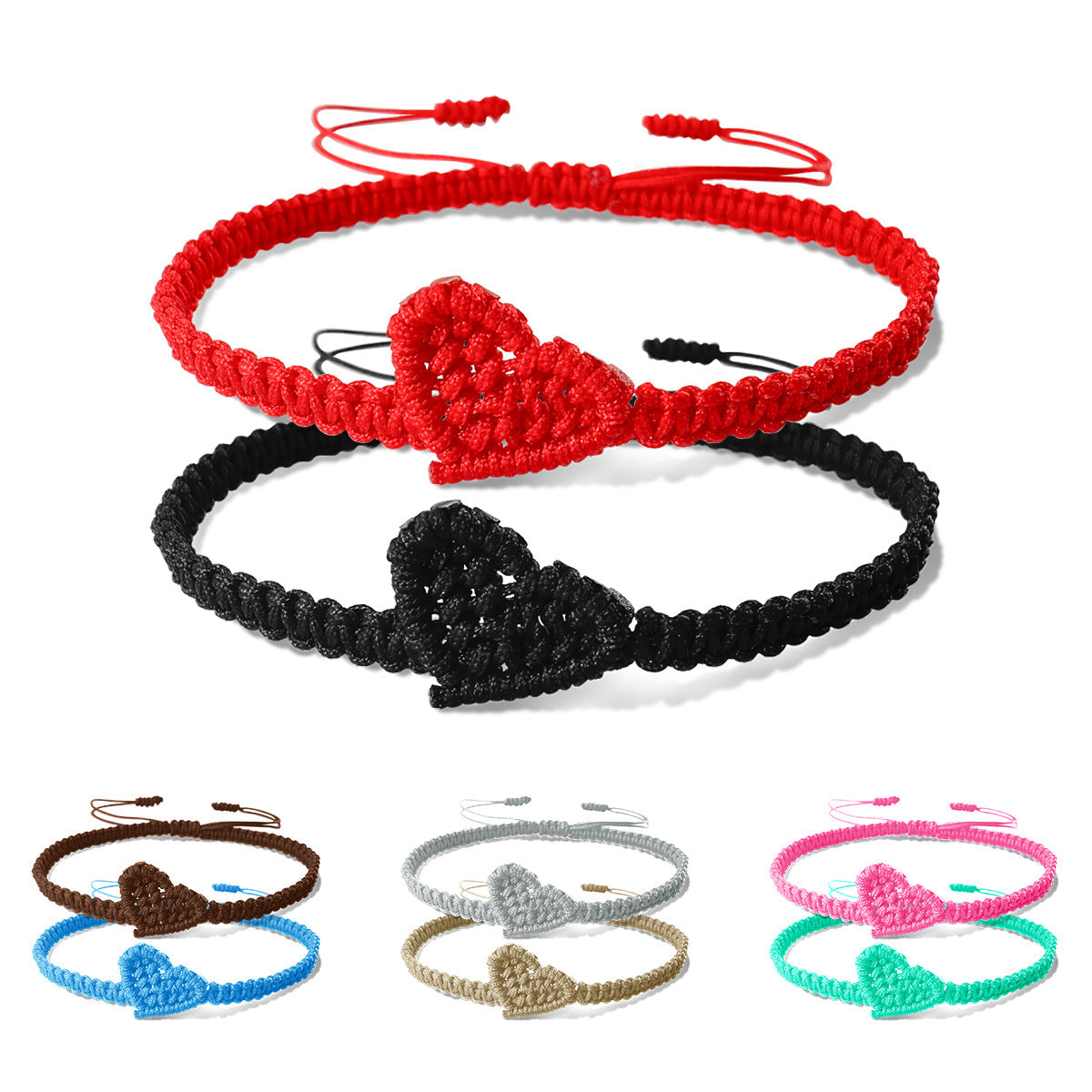 Wholesale Love Hand-woven Hand Rope  Light Luxury Bracelet