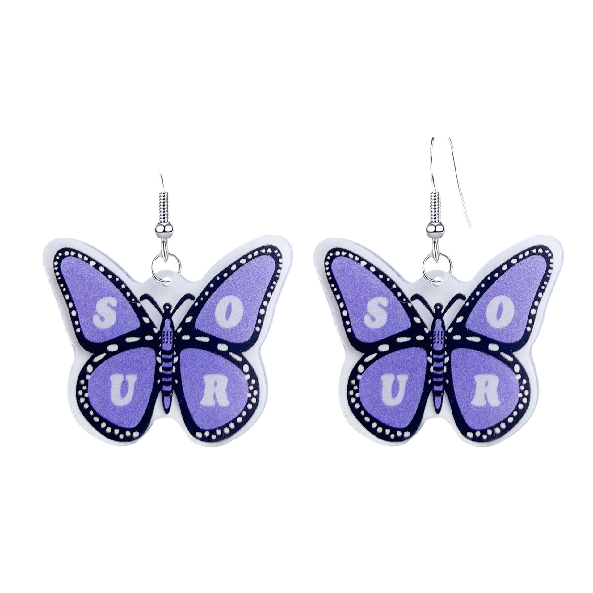 Wholesale Acrylic Butterfly Shape Valentine's Day Earrings