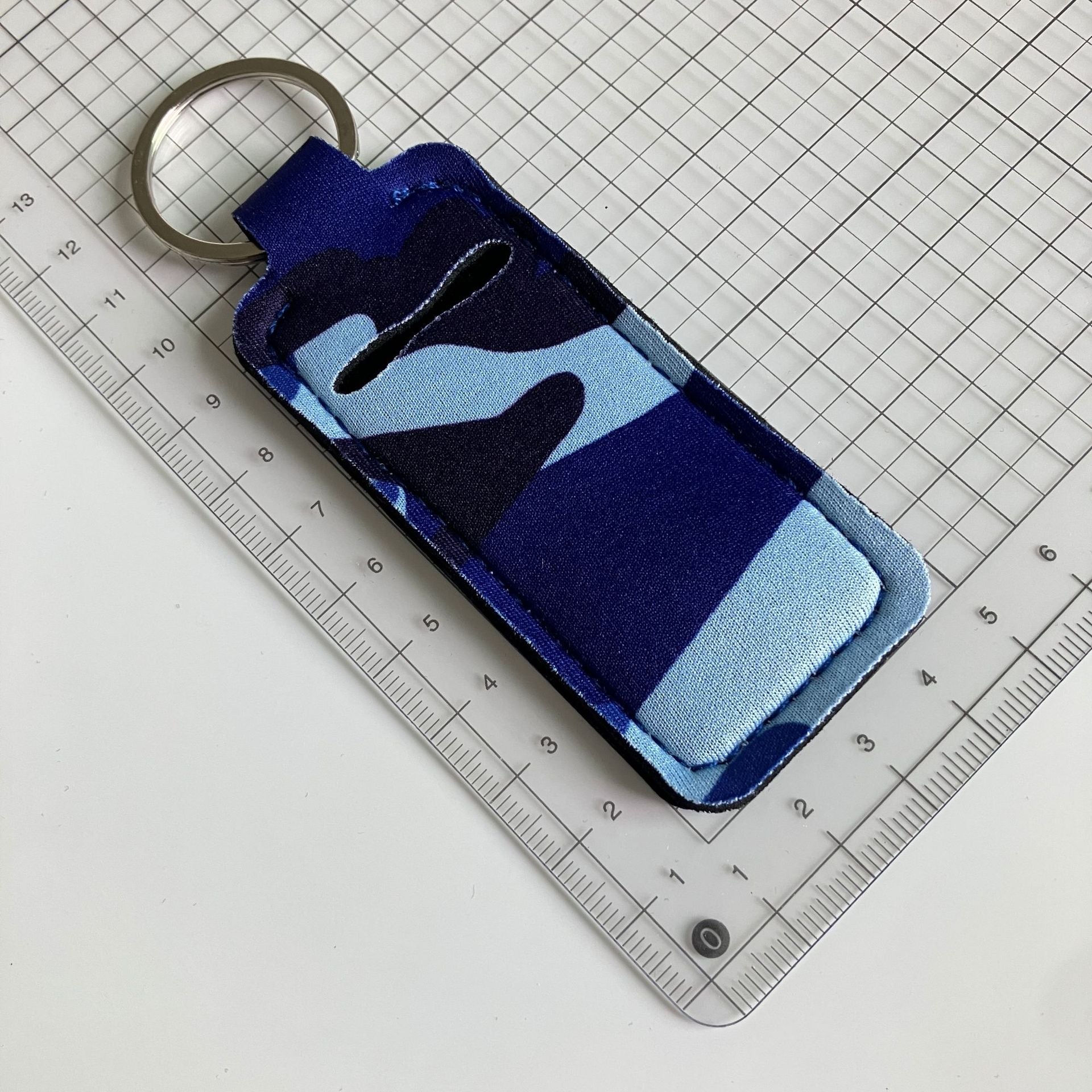 Wholesale Cotton Printed Lipstick Bag Keychain - Sunflower on Black,  Celestial Pattern,  Boutique Resale Accessory