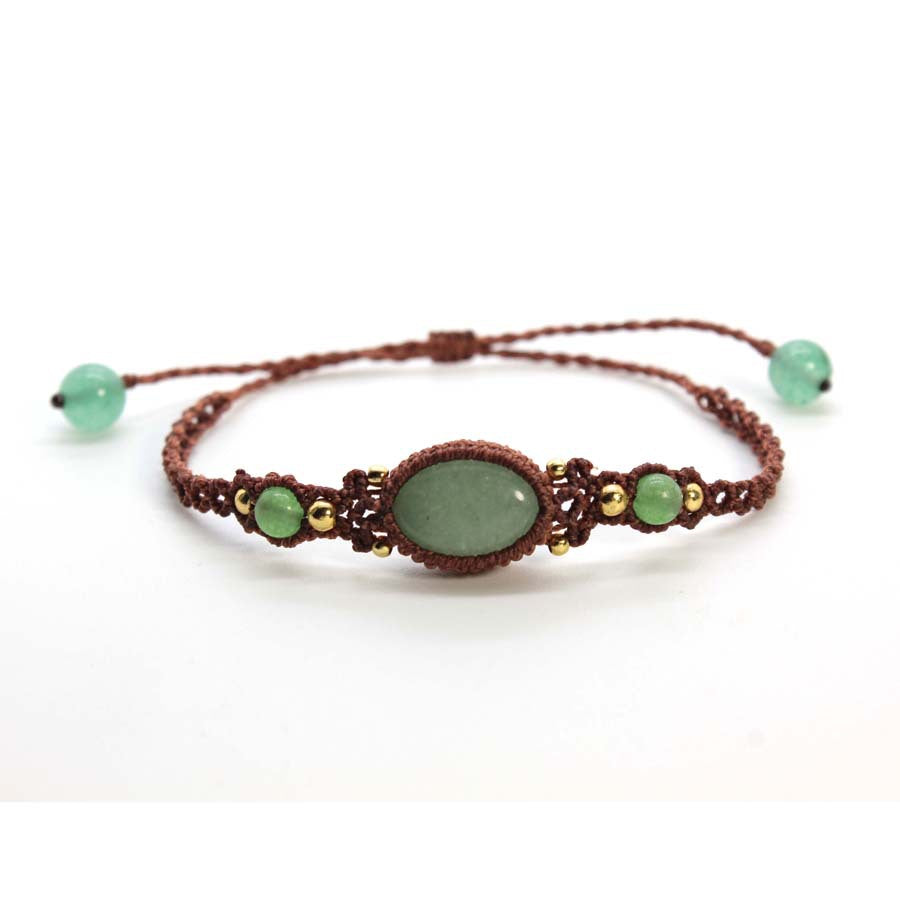 Wholesale Stylish Amethyst Oval Braided Stretch Bracelet For Women Adjustable Everyday Jewelry Accessory Ideal For Boutique Resale