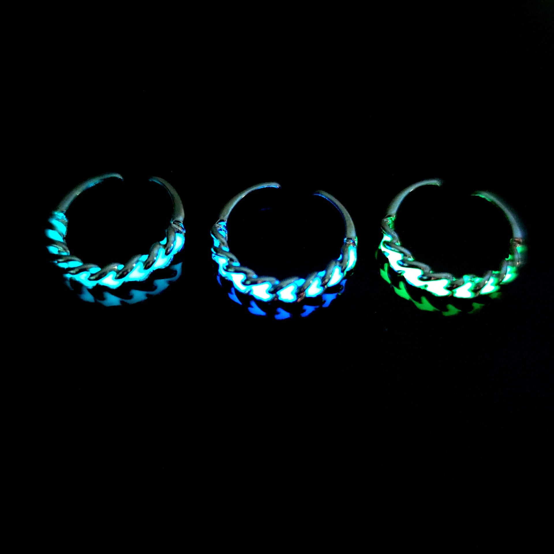 Wholesale  personalized luminous open ring