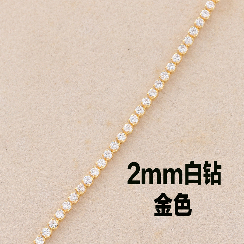 Wholesale Colorful Solid Color Zircon Full Diamond Rainbow Necklaces Choker Necklace ACC-NE-Ruib002