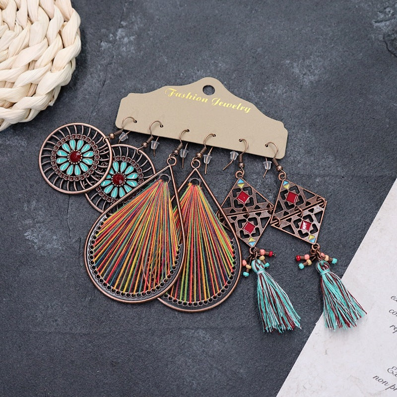 Wholesale Vintage Bohemian Ethnic Style Earrings ACC-ES-Luox005
