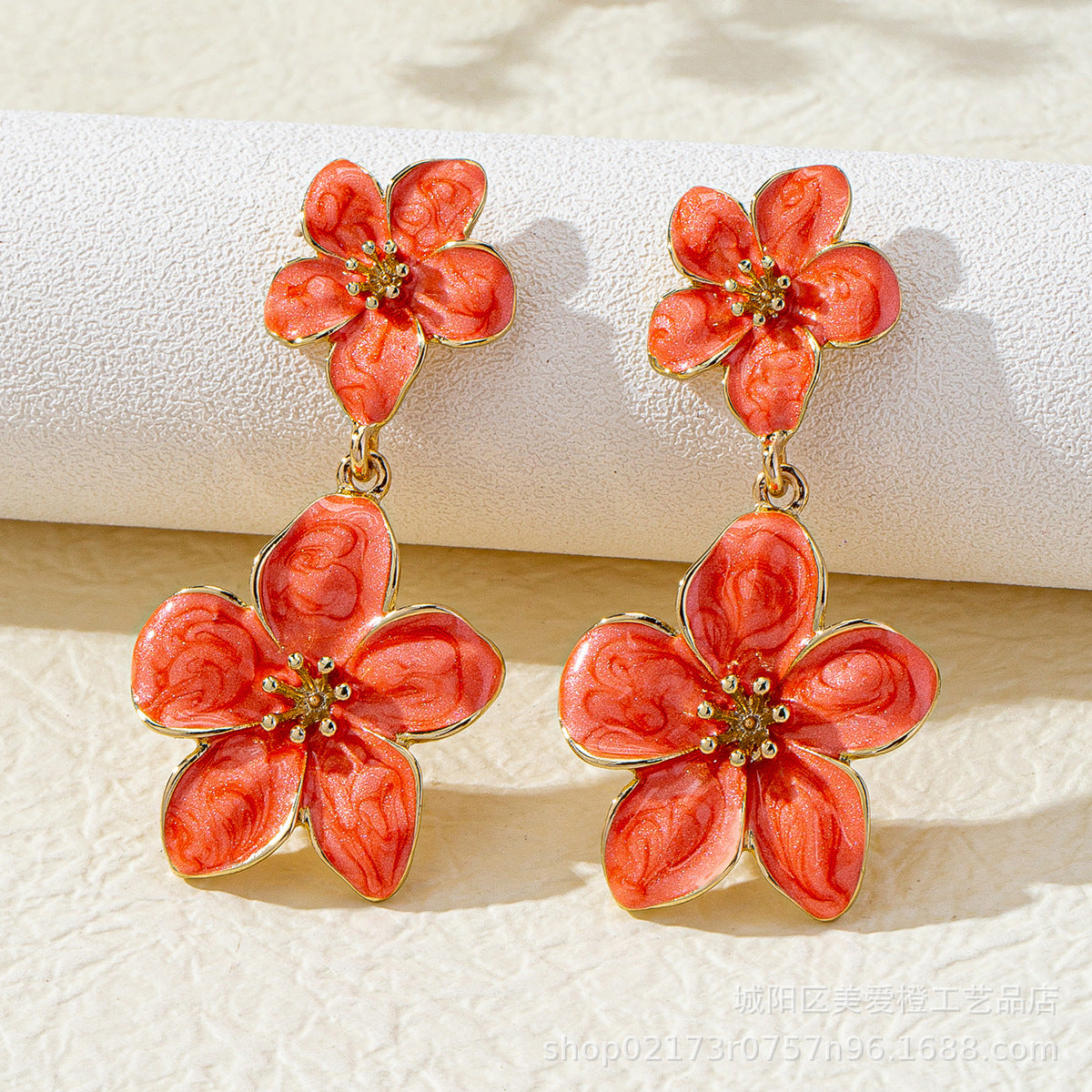 Wholesale New Chinese Style Earrings Floral Jewelry