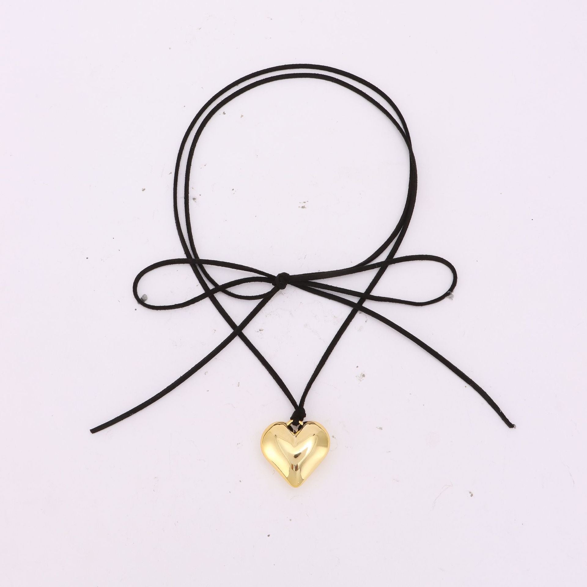 Wholesale Love Shaped Pendant Necklace Acrylic Clavicle Chain Choker Necklace ACC-NE-Yunh002
