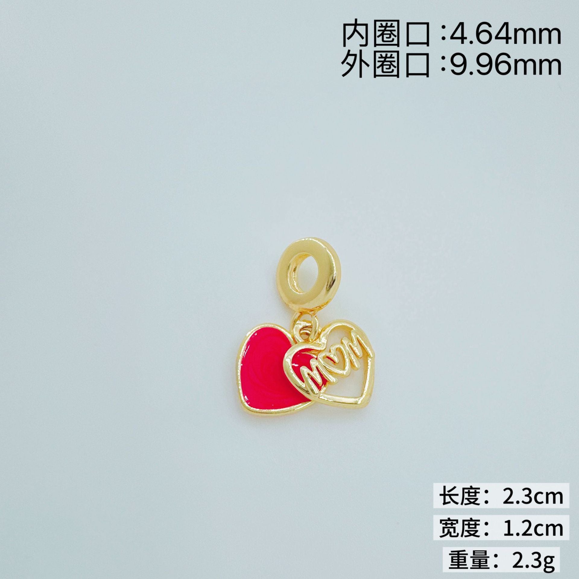 Wholesale Creative Ins Style Copper Plated Gold Pendant Trendy DIY Jewelry Accessory for Boutique Resale