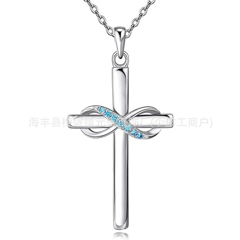 Wholesale s925 sterling silver cross necklace