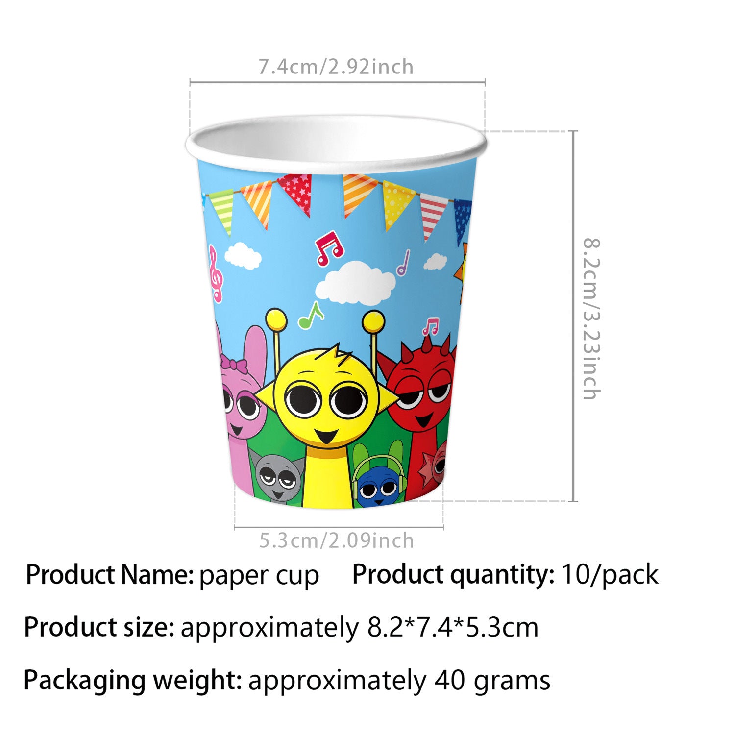 Wholesale Rhythm Box theme birthday party tableware supplies banner pull flag tablecloth cake decoration supplies