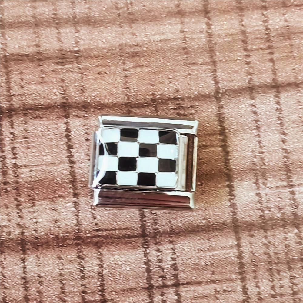 Wholesale 2pcs Italian Charm Bracelet 9mm DIY Splicing Removable Stainless Steel Flag Series Composable Bracelet ACC-BT-XY043