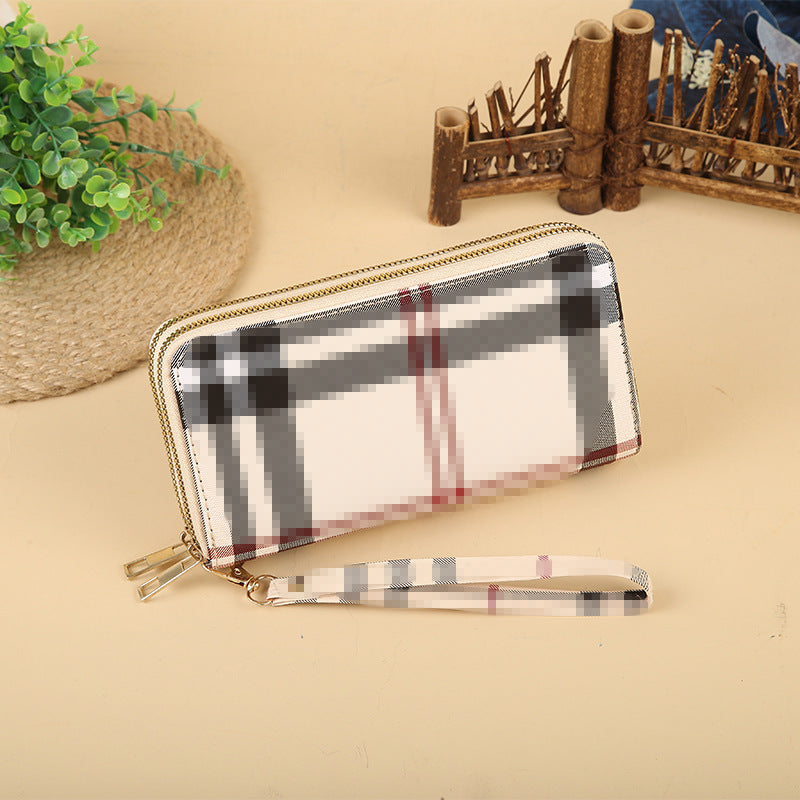 Wholesale Double Zipper Printed Large Capacity Wallet ACC-WT-HuaNG002