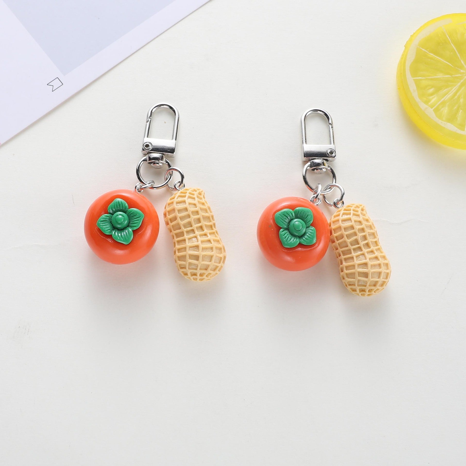 Wholesale Cute Tomato Peanut Keychain