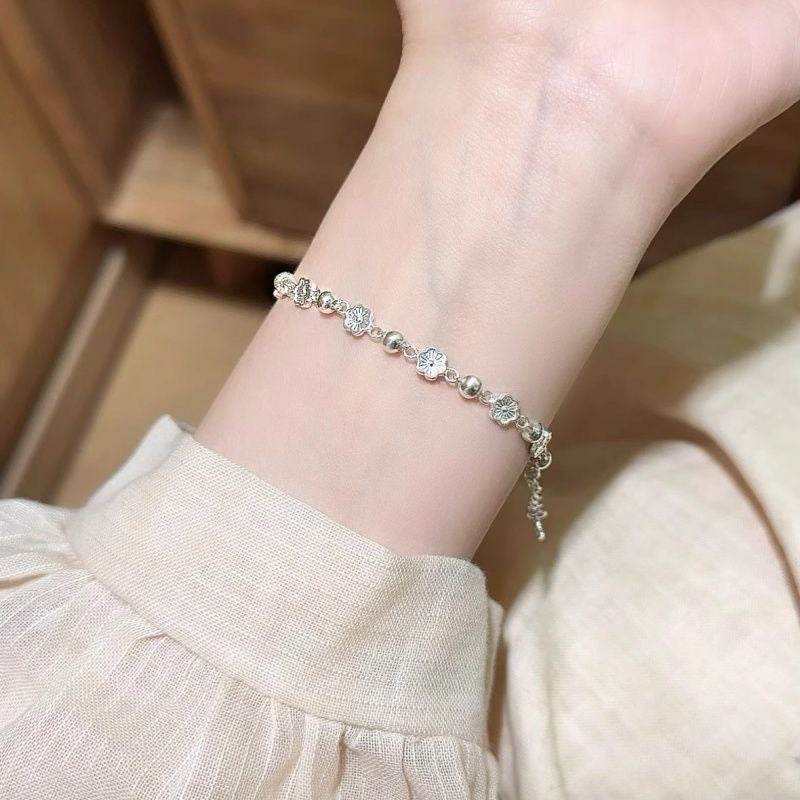 Wholesale New Chinese Style Women S Blossom Flower Bracelet Trendy Fashion Jewelry Gift Everyday Wear Accessory