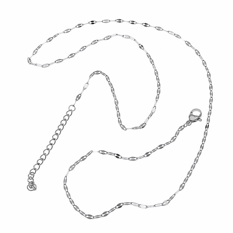 Wholesale Stainless steel lip necklace diy butterfly clavicle chain