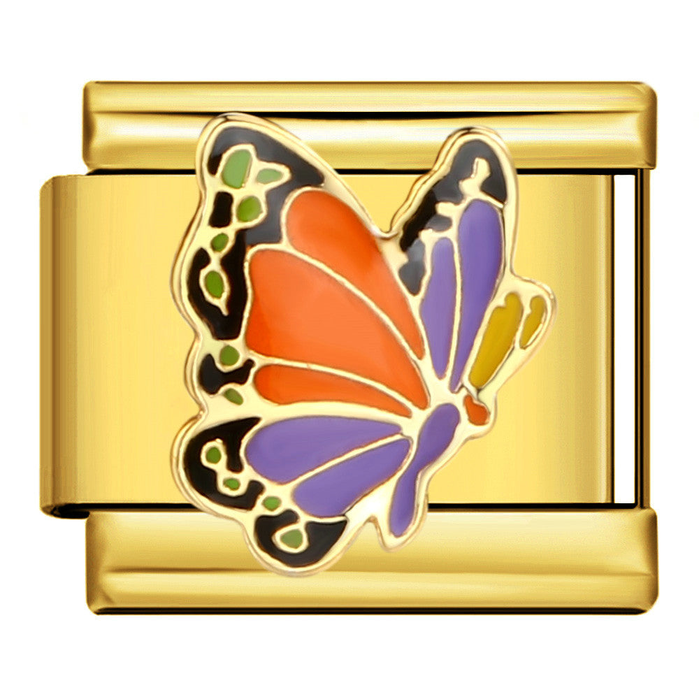 Wholesale Italian Charm Bracelet 9mm DIY Splicing Removable Gold Base Stainless Steel Composable Bracelet