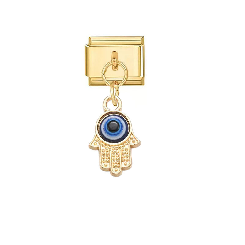 Wholesale Handmade Devil' s Eye Alloy Pendant - Trendy Jewelry Accessory for DIY Bracelets,  Gift Idea
