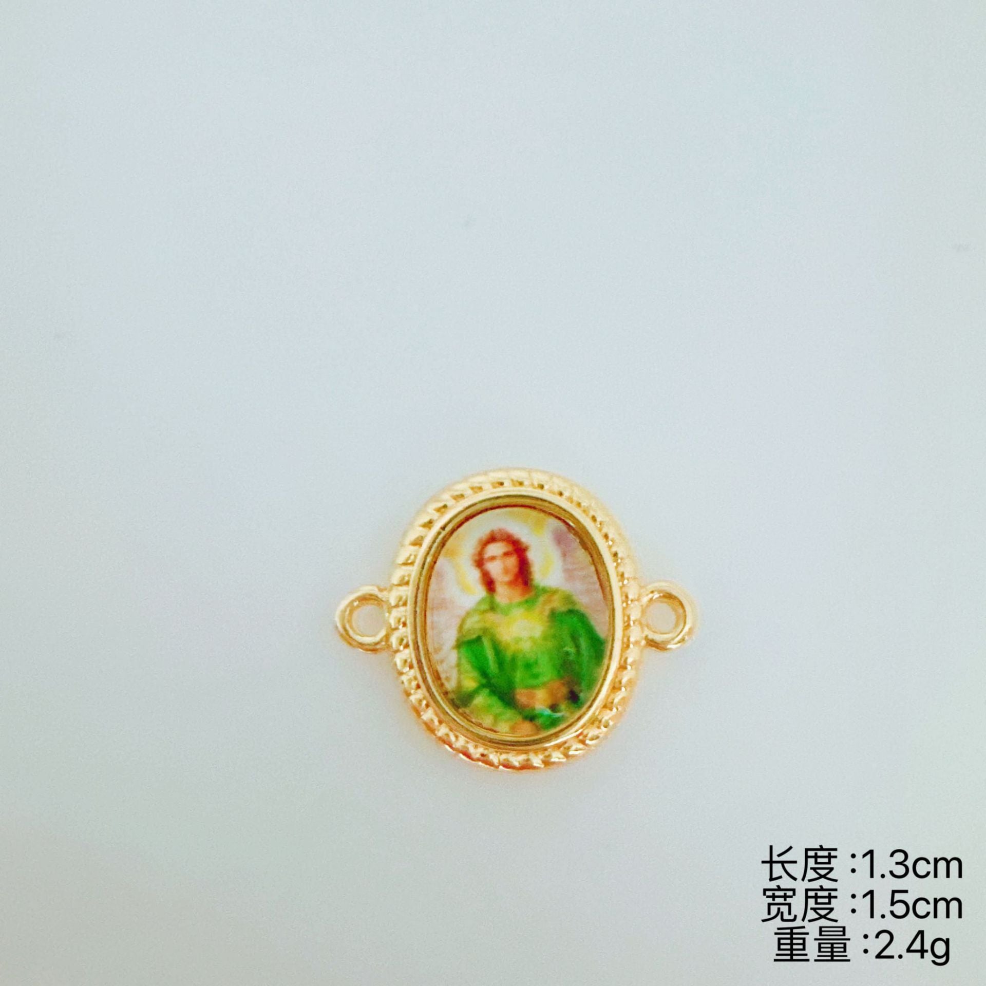 Wholesale Copper Gold Plated Double Figure Pendant Charm DIY Jewelry Making Fashion Accessory Boutique Resale