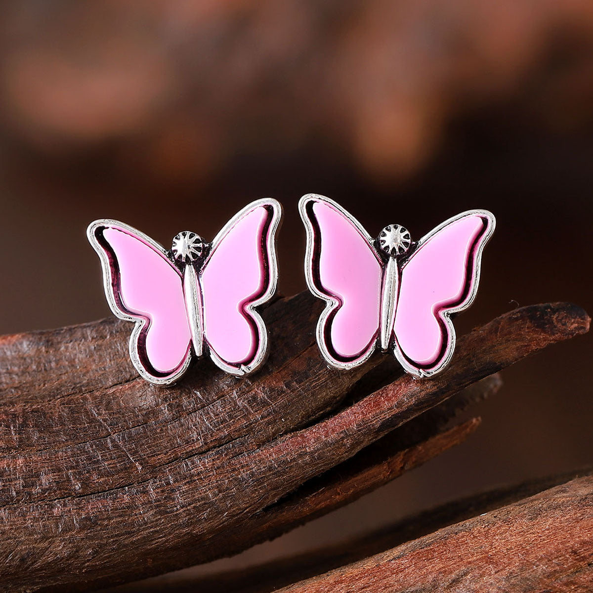 Wholesale Colorful butterfly earrings