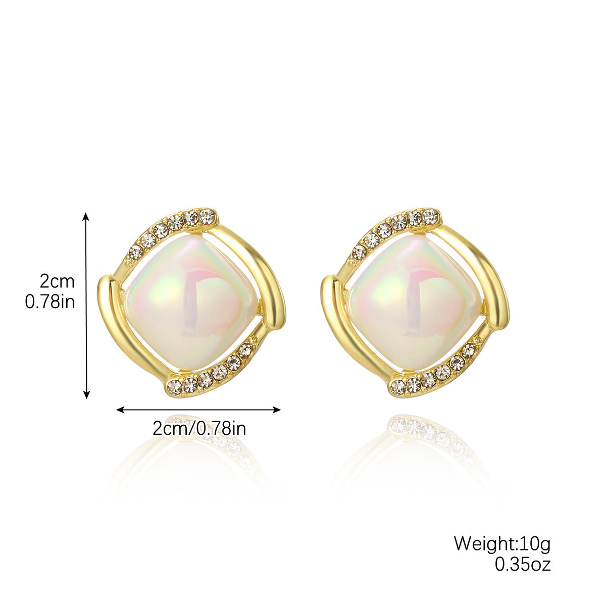 Wholesale colorful pearl pendant exaggerated exquisite earrings