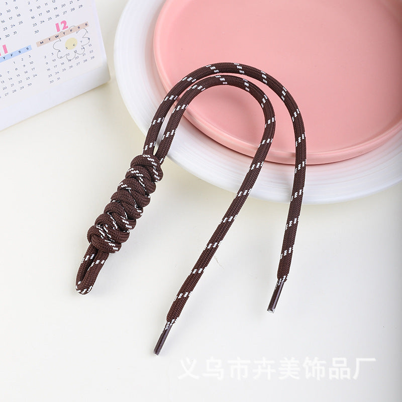 Wholesale  hand-woven rope diamond knot keychains