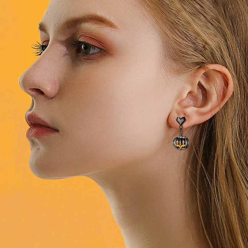 Wholesale  Halloween Earrings Pumpkin Skull Funny Cartoon Earrings