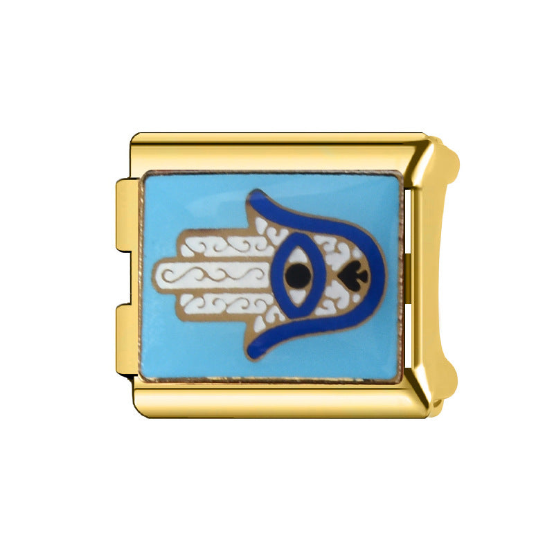 Wholesale Italian Charm Bracelet 9mm DIY Splicing Cartoon Cute Stainless Steel Composable Bracelet