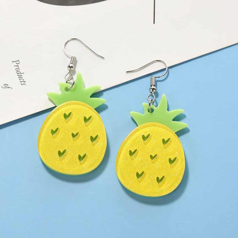 Wholesale Creative Acrylic Earrings Cute Fruit Earrings ACC-ES-Jiay013