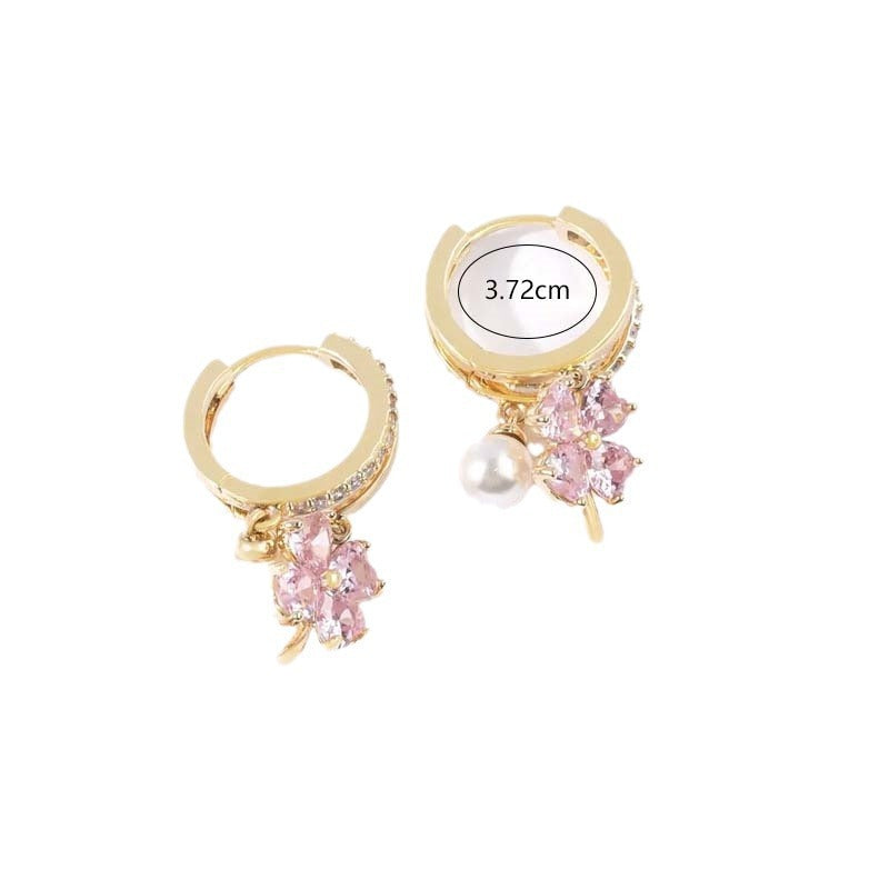 Wholesale red butterfly earrings  long tassel earrings