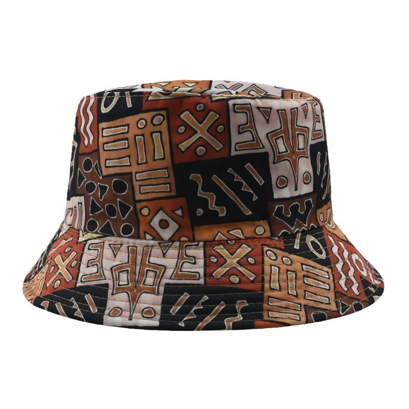 Wholesale Vintage Printed Fashion Cartoon Graffiti Bucket Hat ACC-HT-Xiny013