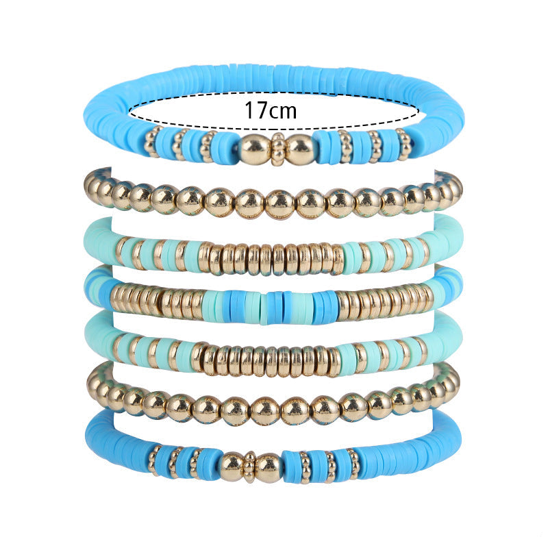 Wholesale polymer clay beads bracelets vintage bohemian bracelets