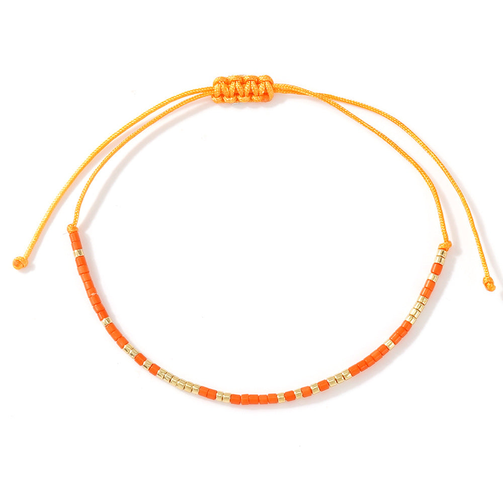 Bracelet fin Bohemian Morse Code en gros