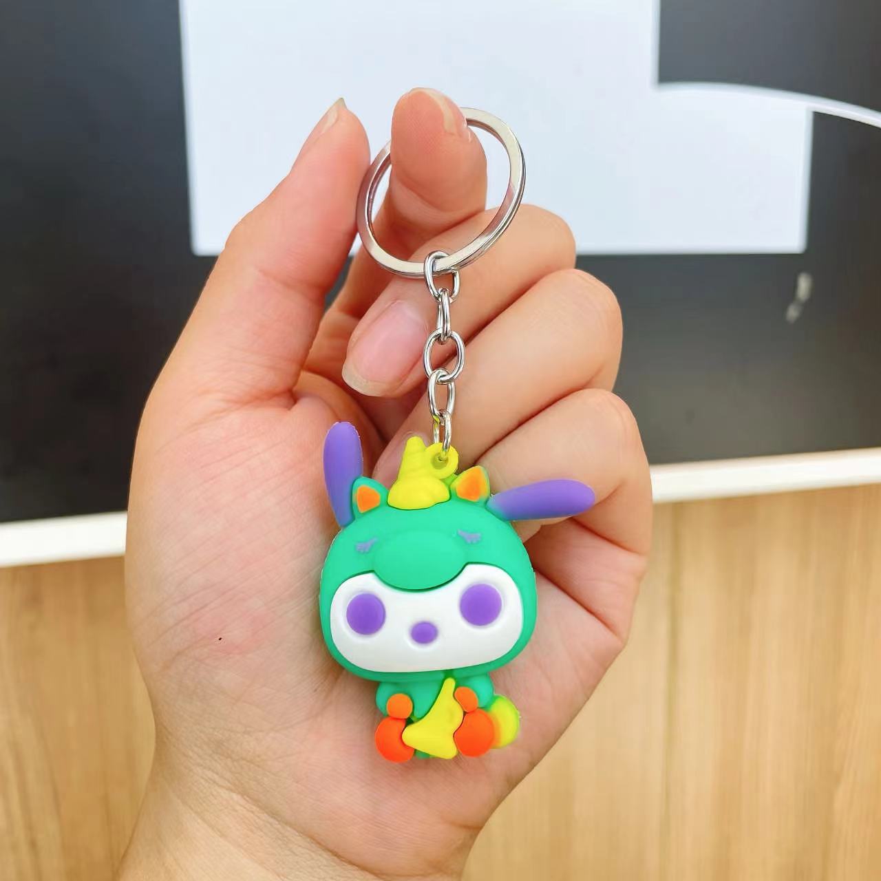 Wholesale Cartoon Cute Silicone Keychains ACCVIP-KC-Qichu009
