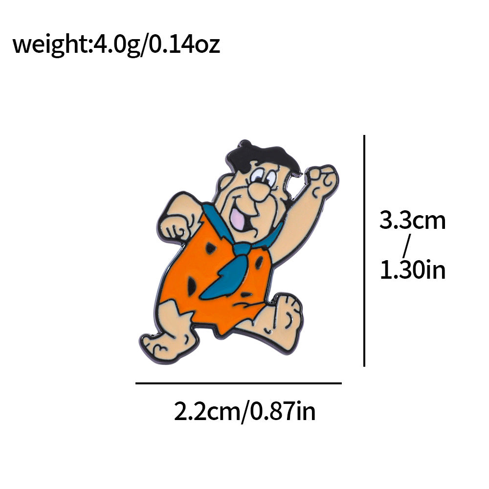 Wholesale Cute little dinosaur alloy oil drop brooch