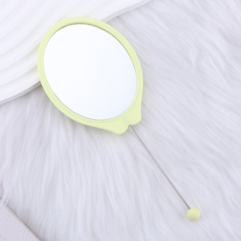 Wholesale DIY Beadable Oval Handheld Mirror,  Portable High-Definition Mirror Handheld Makeup Mirror