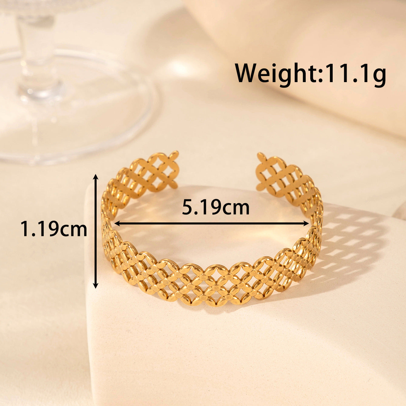 Wholesale Titanium steel bracelet adjustable  line open bracelet