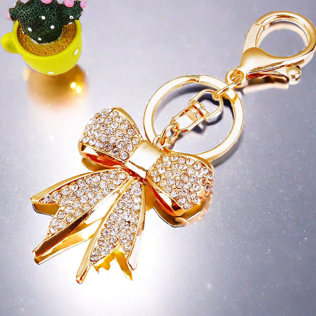 Wholesale Girly Diamond Bow Keychain ACC-KC-RuiYuan008