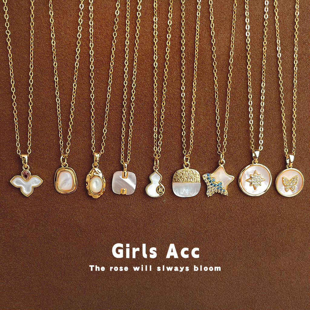 Wholesale Luxury Mother-of-Pearl Necklace for Women,  Fashionable Zirconia Clavicle Chain,  High-End Sweater Chain