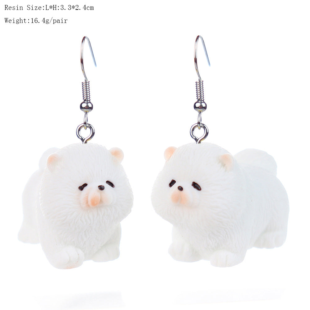 Wholesale Cartoon Cute Three-dimensional  Puppy Doll Earrings
