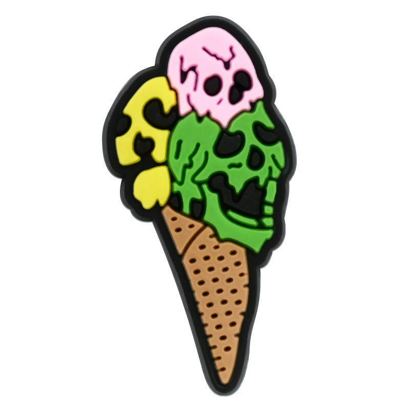 Wholesale Random 100pcs Horror Face Series Shoes Accessories Shoes Charms