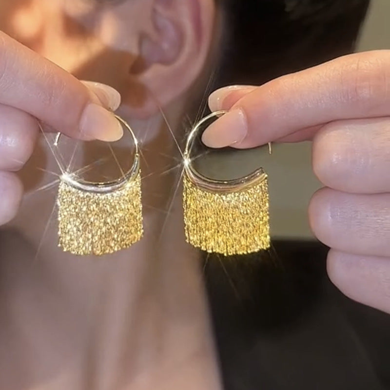 Wholesale matal tassel  earrings