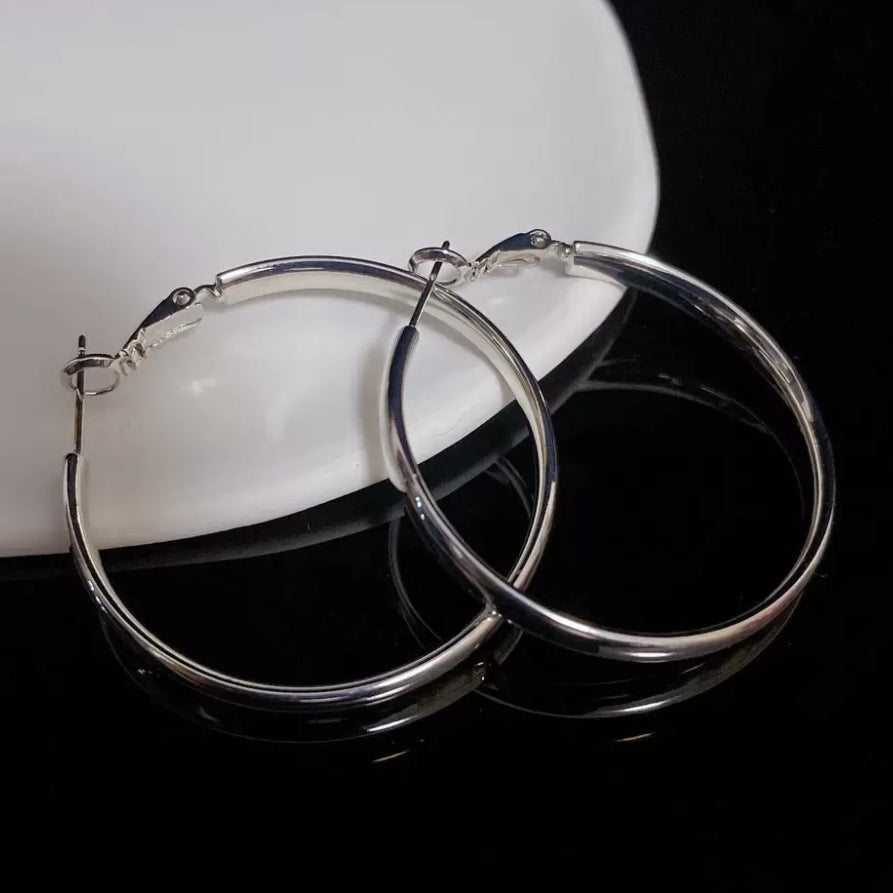 Wholesale Large Hoop Earrings Copper 18k Gold Plated Earrings ACC-ES-MiYe001