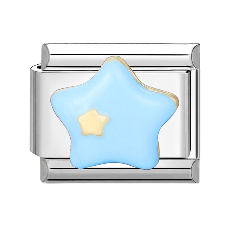 Wholesale Italian Charm Bracelet 9mm DIY Splicing Cute Creative Stainless Steel Composable Bracelet