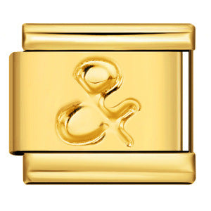 Wholesale Italian Charm Bracelet 9mm DIY Splicing Removable Number Symbol Element Stainless Steel Composable Bracelet