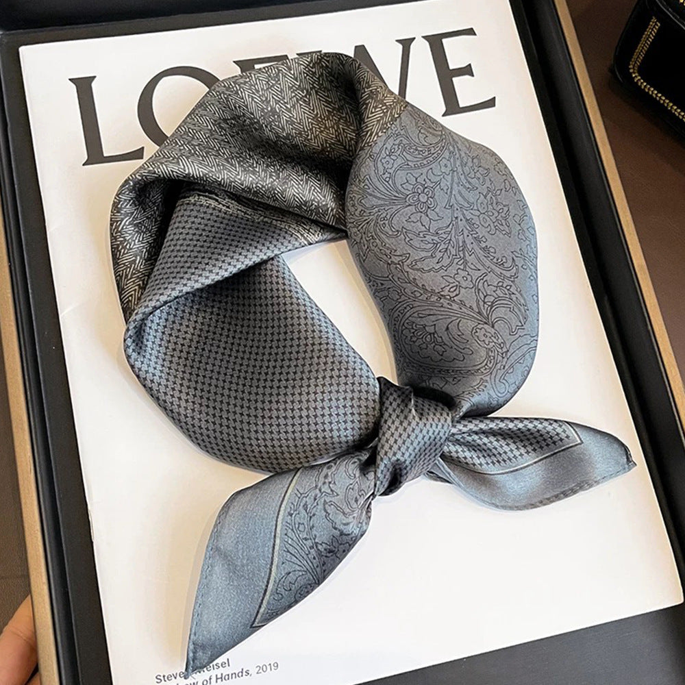 Wholesale versatile high-grade  Silk f 53* 53cm Large Square  Scarf