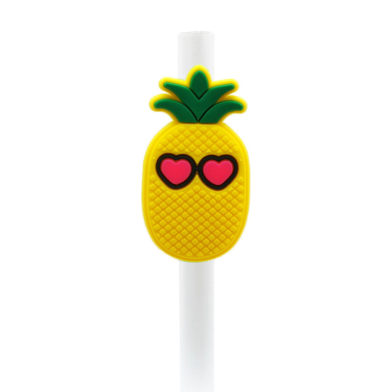 Wholesale 10PCS 7-8mm PVC Rainbow LGBT Straw Tube Cap