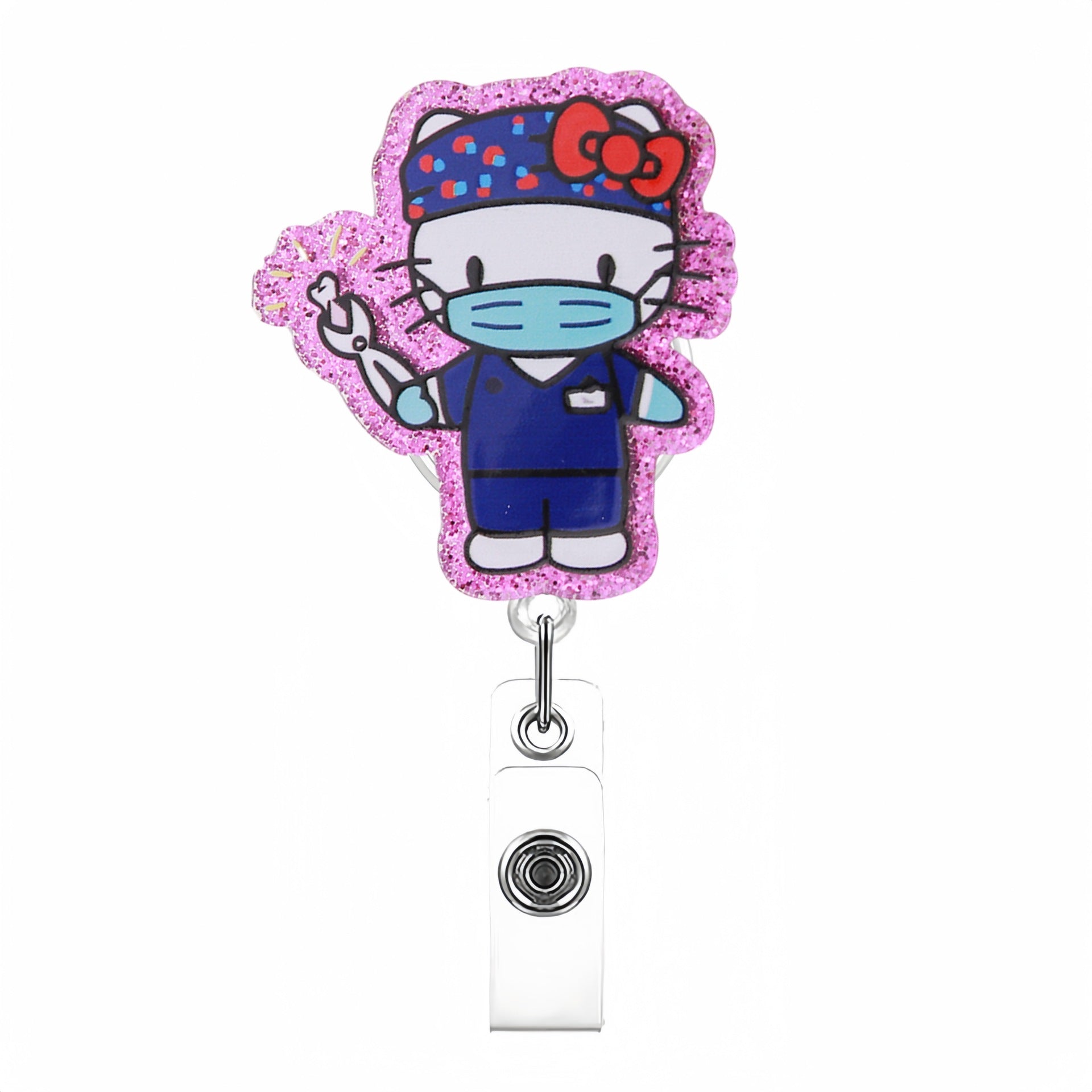 Wholesale Cute Cartoon Cat Badge Reels Keychains ACCVIP