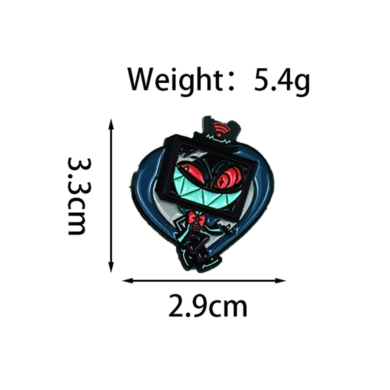 Wholesale Zinc Alloy Vampire Ghost Brooch Pin,  Stylish  Costume Accessory,  Boutique Jewelry for Bag Charm or Everyday Wear